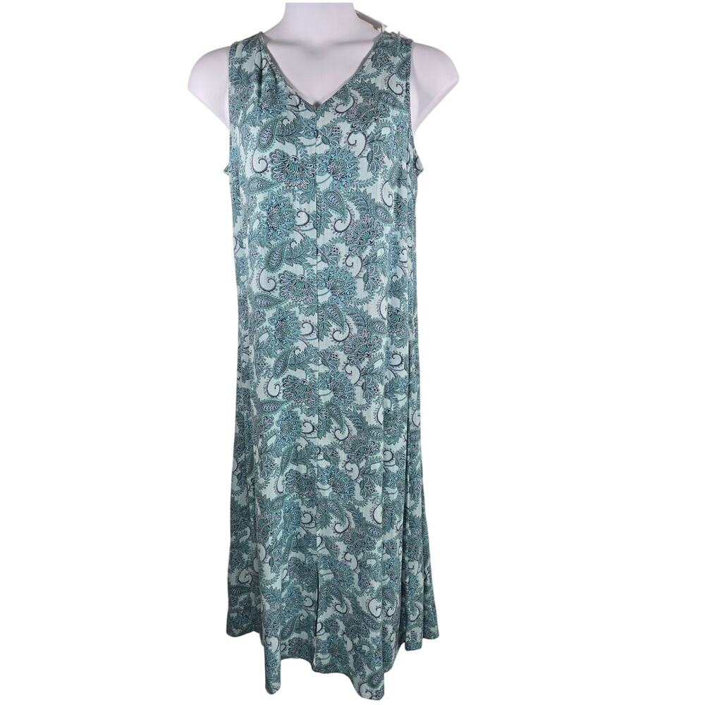 Pure Jill Sleeveless Tank Linen Shift Dress Size M